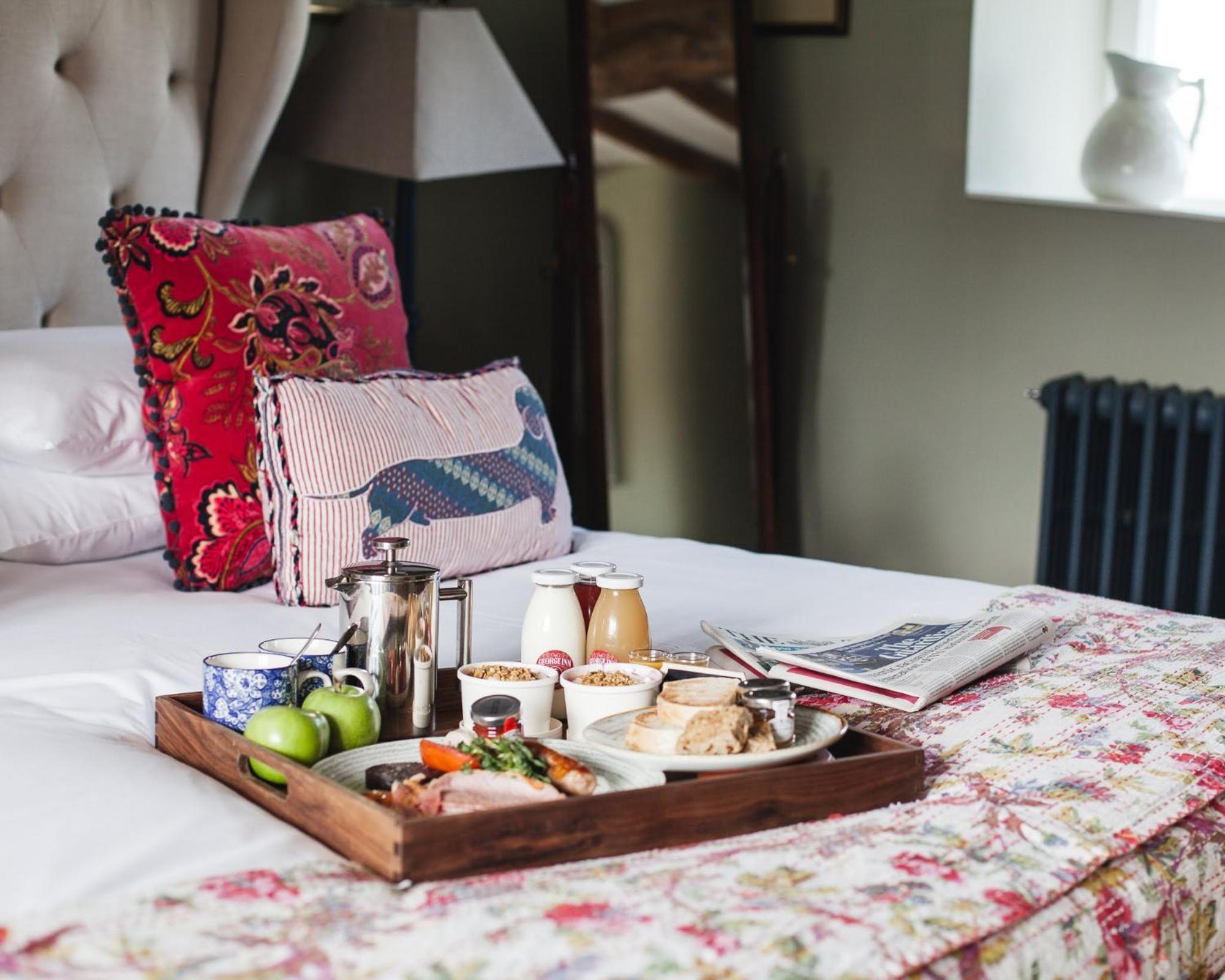 The George Inn Barford St Michael Exterior photo Breakfast in bed